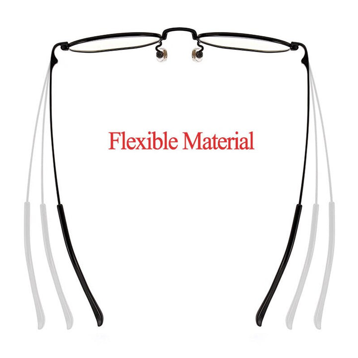 Hotochki Unisex Full Rim Polygon Beta Titanium Eyeglasses T3956 Full Rim Hotochki