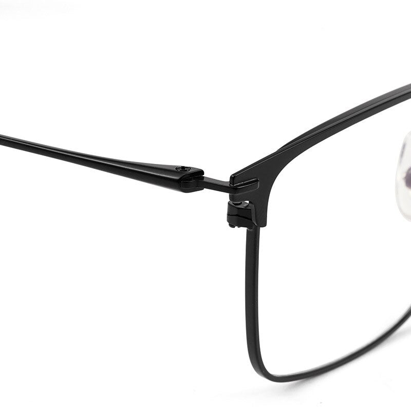 Reven Jate Men's Full Rim Square Alloy Eyeglasses 0606 Full Rim Reven Jate