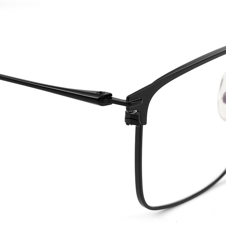 Reven Jate Men's Full Rim Square Alloy Eyeglasses 0606 Full Rim Reven Jate