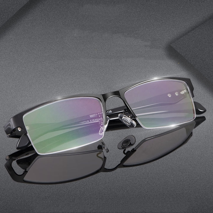 Yimaruili Men's Semi Or Full Rim Alloy Frame Eyeglasses 66071/66085 Full Rim Yimaruili Eyeglasses