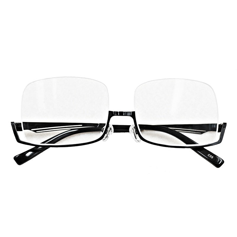Yimaruili Men's Semi Rim Alloy Frame Eyeglasses YS01 Semi Rim Yimaruili Eyeglasses Default Title