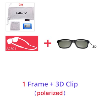 Ralferty Men's Full Rim Square Tr 90 Eyeglasses Clip On Sunglasses With Clip Ons Ralferty