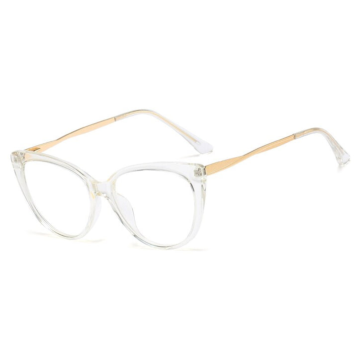 Hotony Women's Full Rim Oval Cat Eye Acetate Eyeglasses 92388 Full Rim Hotony C4