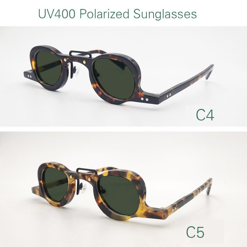 Yujo Unisex Full Rim Oval Acetate Eyeglasses Y014 Full Rim Yujo