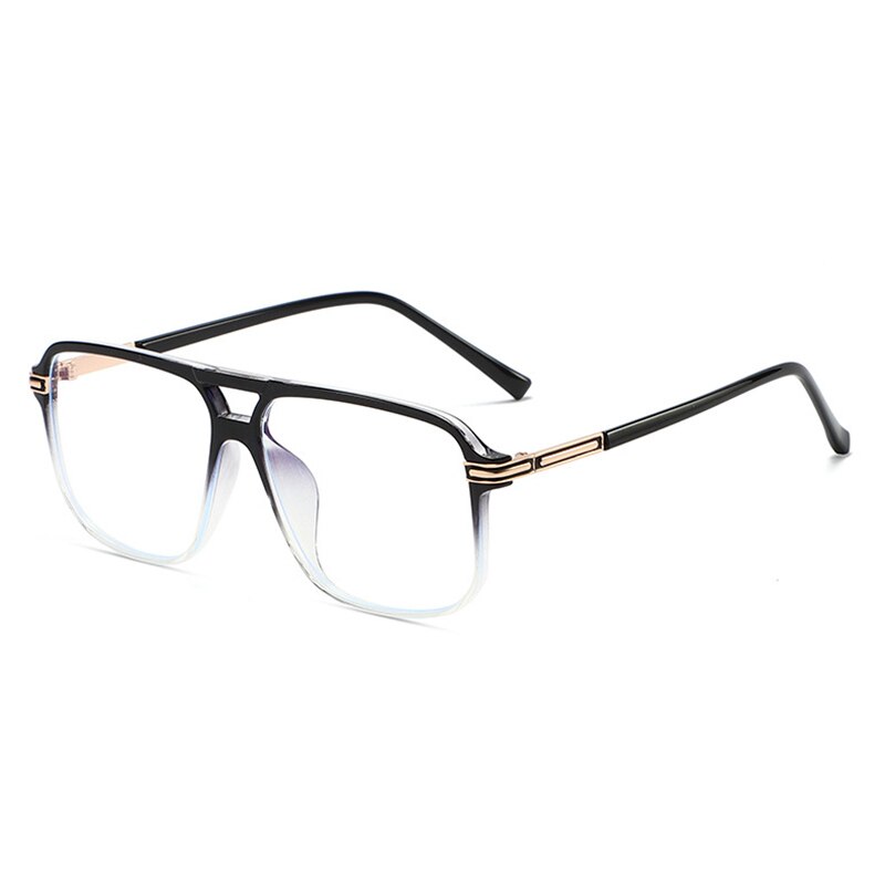 Handoer Unisex Full Rim Round Square Double Bridge Tr 90 Eyeglasses 260 Full Rim Handoer