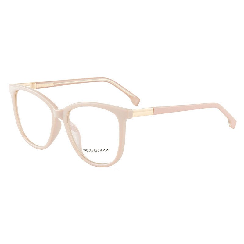 Hotony Woman's Full Rim Cat Eye TR 90 Resin Alloy Frame Eyeglasses 7004 Full Rim Hotony Pink