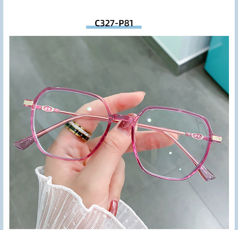 Hotony Women's Full Rim TR 90 Resin Square Frame Eyeglasses Lk304 Full Rim Hotony