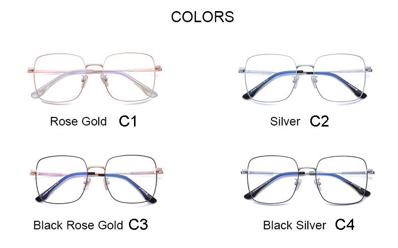 Hotony Unisex Full Rim Titanium Polygon Frame Eyeglasses 8004 Full Rim Hotony