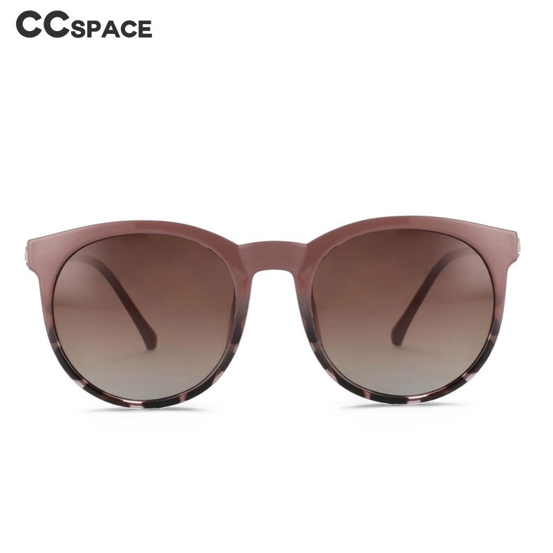 CCspace Unisex Full Rim Round Tr 90 Titanium Frame Eyeglasses Clip On Sunglasses 54044 With Clip Ons CCspace