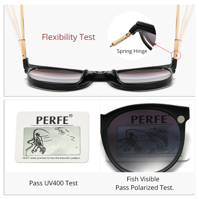Ralferty Women's Full Rim Round Acetate Eyeglasses With Clip On Sunglasses F95975 With Clip Ons Ralferty
