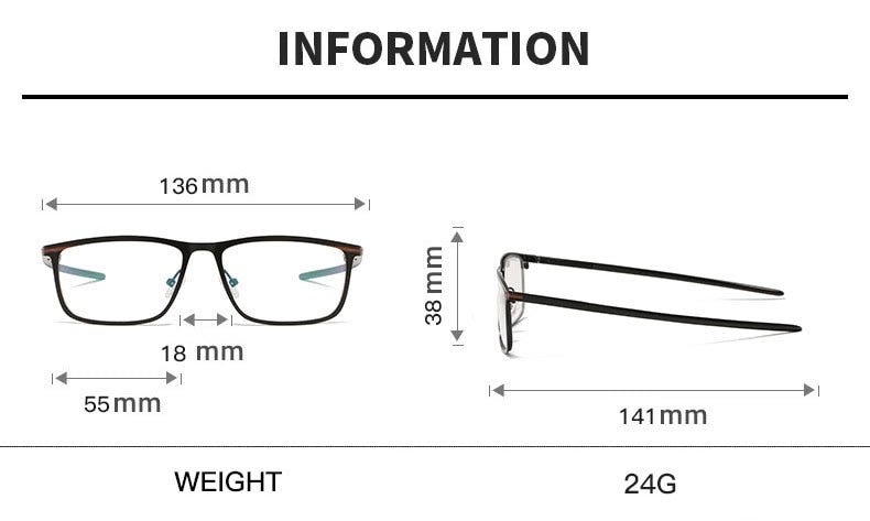 Hotochki Unisex Full Rim Nickel Alloy PC Plastic Resin Frame Eyeglasses 5138 Full Rim Hotochki