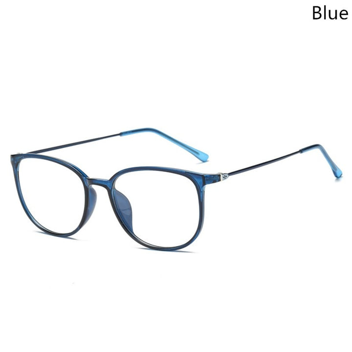 Kottdo Unissex Full Rim Square Polycarbonate Eyeglasses K872 Full Rim Kottdo blue