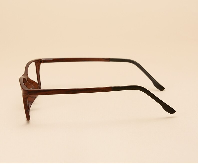 Yimaruili Unisex Full Rim Imitation Wood Grain Resin Frame Eyeglasses 98056 Full Rim Yimaruili Eyeglasses