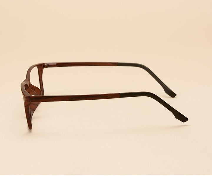 Yimaruili Unisex Full Rim Imitation Wood Grain Resin Frame Eyeglasses 98056 Full Rim Yimaruili Eyeglasses