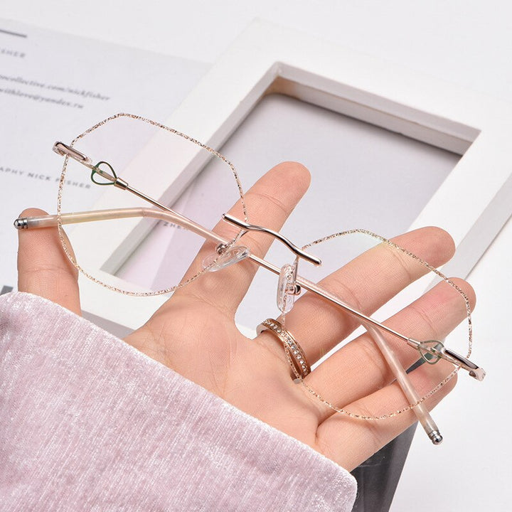 Yimaruili Women's Rimless Alloy Frame Eyeglasses H8170 Rimless Yimaruili Eyeglasses H8380