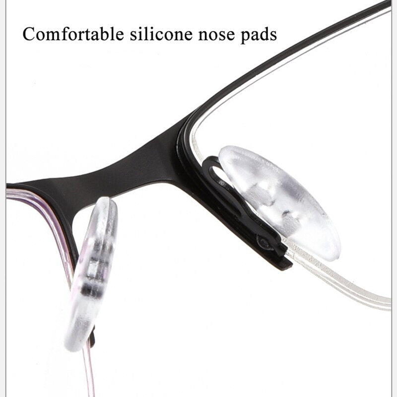 Unisex Optional Half/Full Rim Alloy Frame Eyeglasses 9211,9212 Full Rim Bclear   