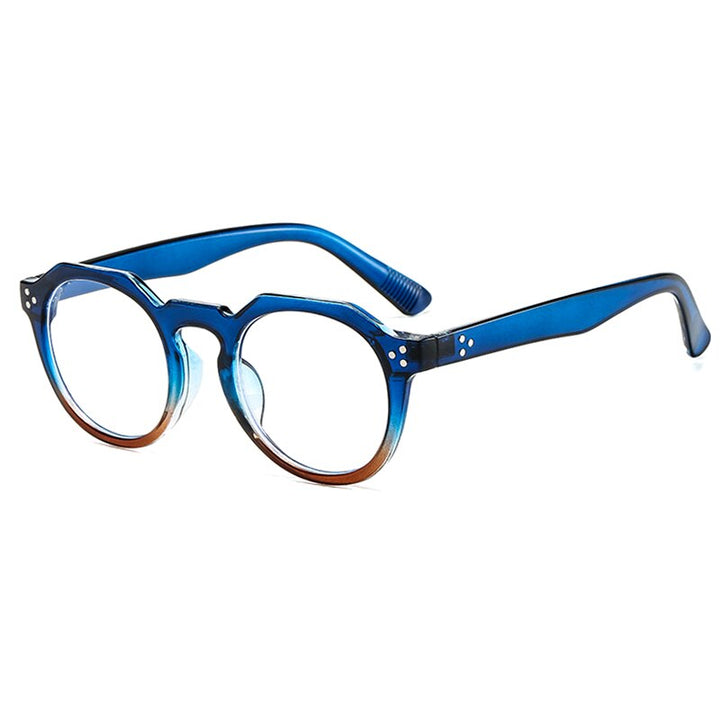 Hotochki Unisex Full Rim PC Plastic Resin Frame Eyeglasses 3395 Full Rim Hotochki Blue