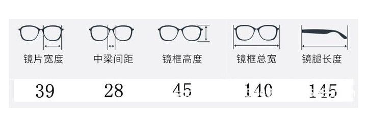 CCspace Unisex Full Rim Round/ Square Acetate Frame Eyeglasses 49307 Full Rim CCspace