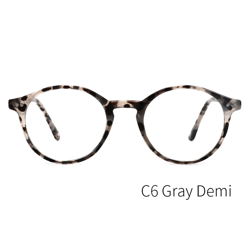 Kansept Unisex Full Rim Round Acetate Titanium Frame Eyeglasses Cp1007 Full Rim Kansept CP1007C6