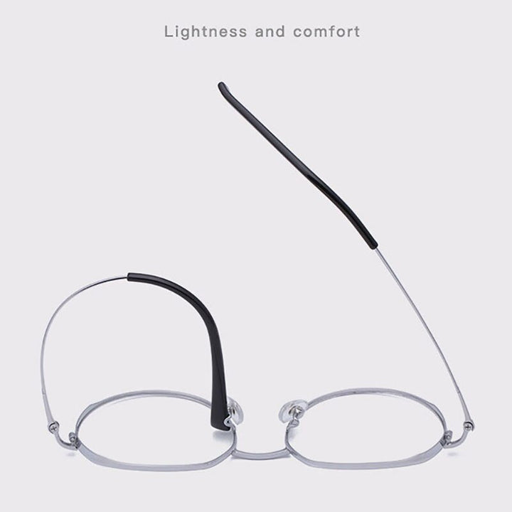 Hotony Unisex Full Rim Alloy Round Frame Eyeglasses 1121 Full Rim Hotony