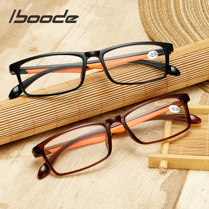 Iboode Tr90 Ultralight Women Men Reading Glasses Clear Lens +1.5 2.0 3.0 4.0 Reading Glasses Iboode   