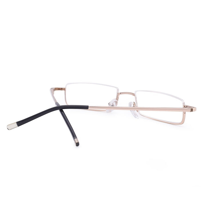 Brightzone Women's Semi Rim Square Alloy Acetate Reading Glasses R995 Reading Glasses Brightzone