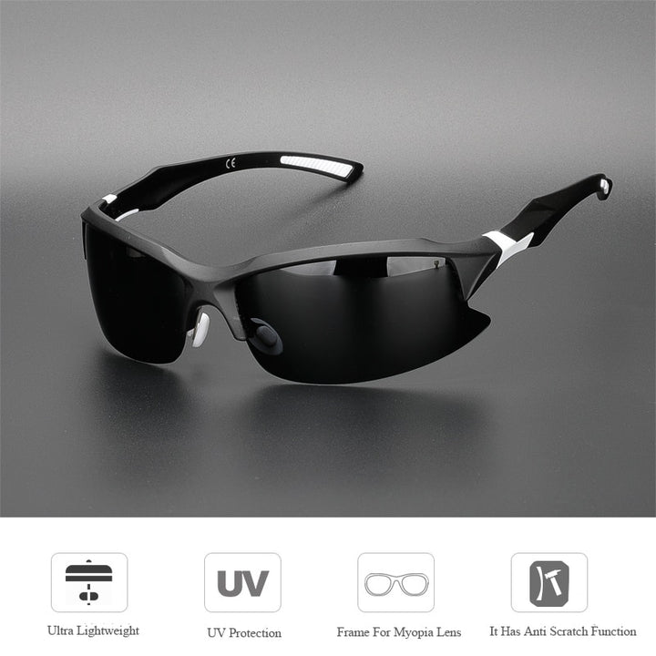 Comaxsun Men's Polarized Full Rim Rectangle Acetate Sport Sunglasses XQ129 Sunglasses Comaxsun
