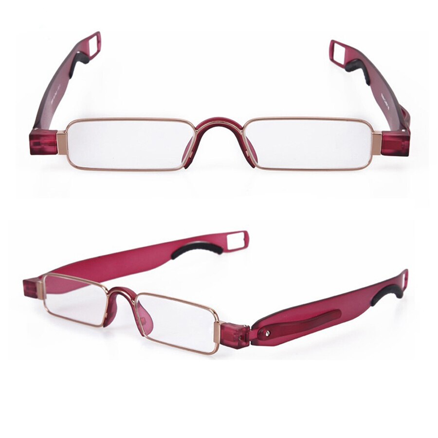 Brightzone Unisex Semi Rim Acetate Alloy Reading Glasses 360f Reading Glasses Brightzone +150 C1