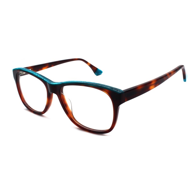 Reven Jate Unisex Full Rim Square Acetate Eyeglasses 8040 Full Rim Reven Jate