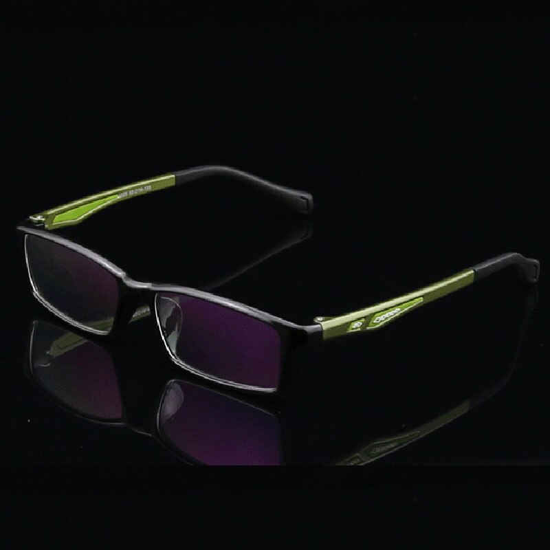 Hotochki Men's Full Rim Rectangular TR-90 Resin Sport Frame Eyeglasses 5025 Full Rim Hotochki green