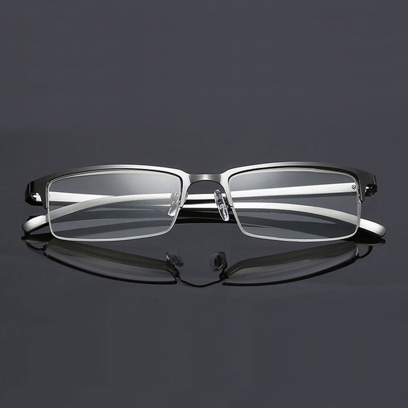 Hotochki Unisex Semi Rim Alloy Frame Non Spherical Lens Reading Glasses Xm073 Reading Glasses Hotochki