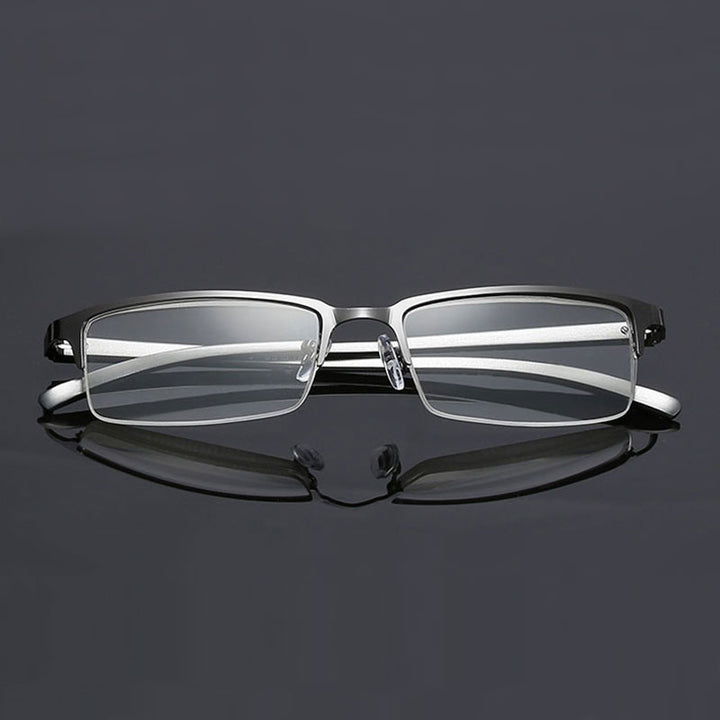 Hotochki Unisex Semi Rim Alloy Frame Non Spherical Lens Reading Glasses Xm073 Reading Glasses Hotochki
