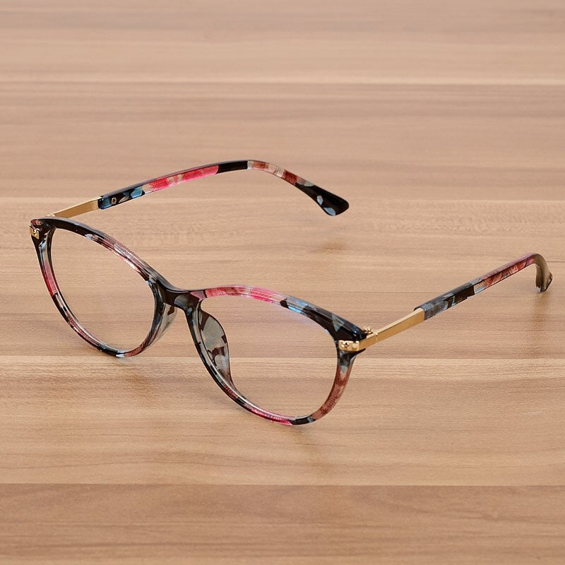 Reven Jate Unisex Full Rim Oval Acetate Eyeglasses C202 Full Rim Reven Jate