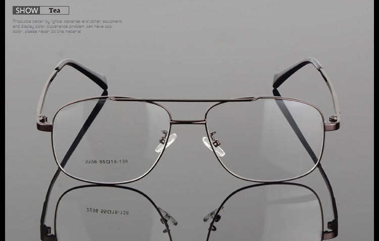 Hotochki Unisex Full Rim Round Box Alloy Frame Eyeglasses 2256 Full Rim Hotochki