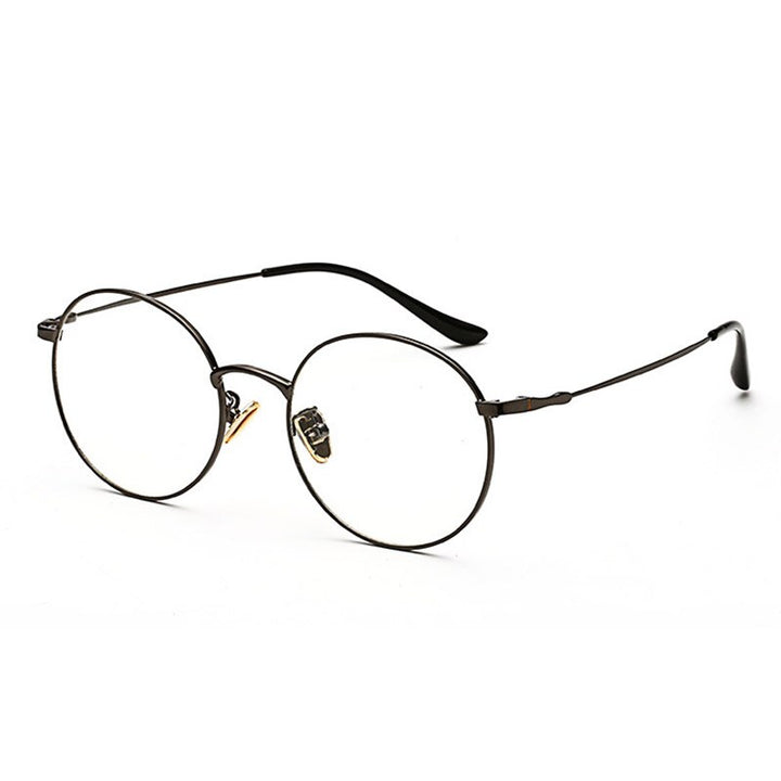 Hotochki Unisex Full Rim Round Alloy Frame Eyeglasses 77507 Full Rim Hotochki