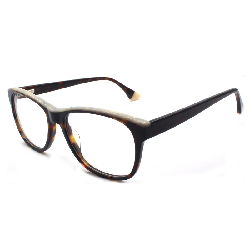 Reven Jate Unisex Full Rim Square Acetate Eyeglasses 8040 Full Rim Reven Jate C3