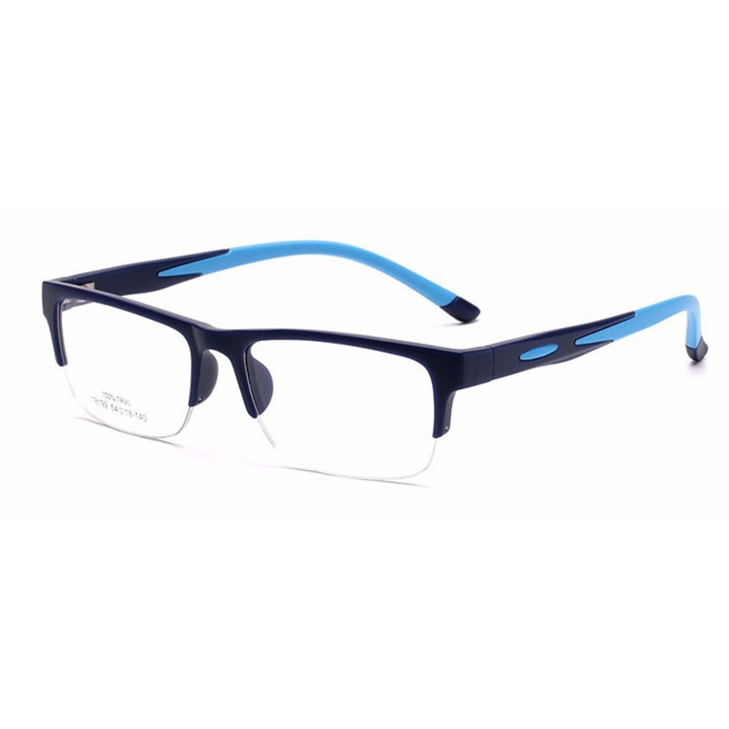 Hotochki Unisex Semi Rim TR-90 Resin Square Frame Eyeglasses 18192 Semi Rim Hotochki