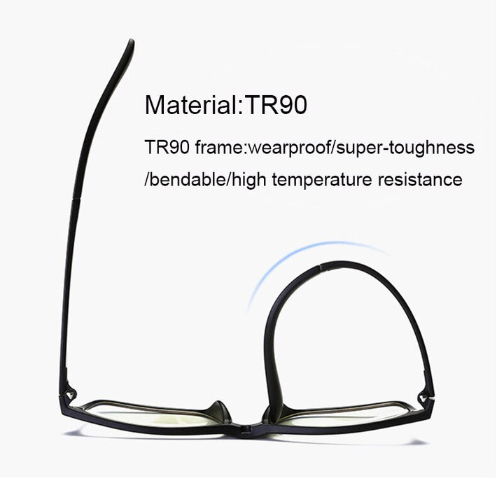Brightzone Men's Full Rim Square Tr 90 Eyeglasses With Clip On Polarized Sunglasses Sb31 Full Rim Brightzone