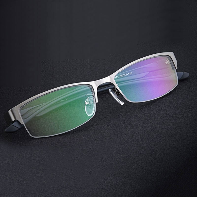 Hotochki Unisex Semi Rim Stainless Steel Alloy Frame Reading Glasses Xs671 Reading Glasses Hotochki