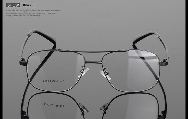 Hotochki Unisex Full Rim Round Box Alloy Frame Eyeglasses 2256 Full Rim Hotochki