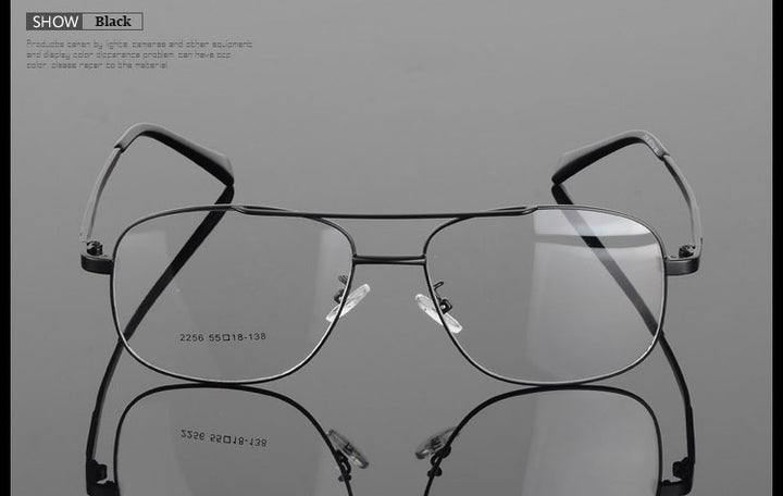 Hotochki Unisex Full Rim Round Box Alloy Frame Eyeglasses 2256 Full Rim Hotochki