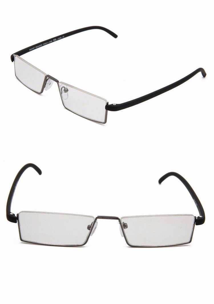 Reven Jate Unisex Semi Rim Rectangle Alloy Reading Glasses R131 Reading Glasses Reven Jate