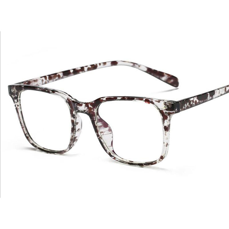Hotochki Unisex Full Rim TR-90 Resin Square Acetate Frame Eyeglasses 5025 Full Rim Hotochki