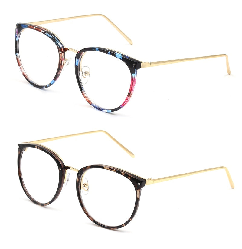 Hotochki Women's Full Rim Cat Eye Alloy PC Frame Eyeglasses 5969 Full Rim Hotochki