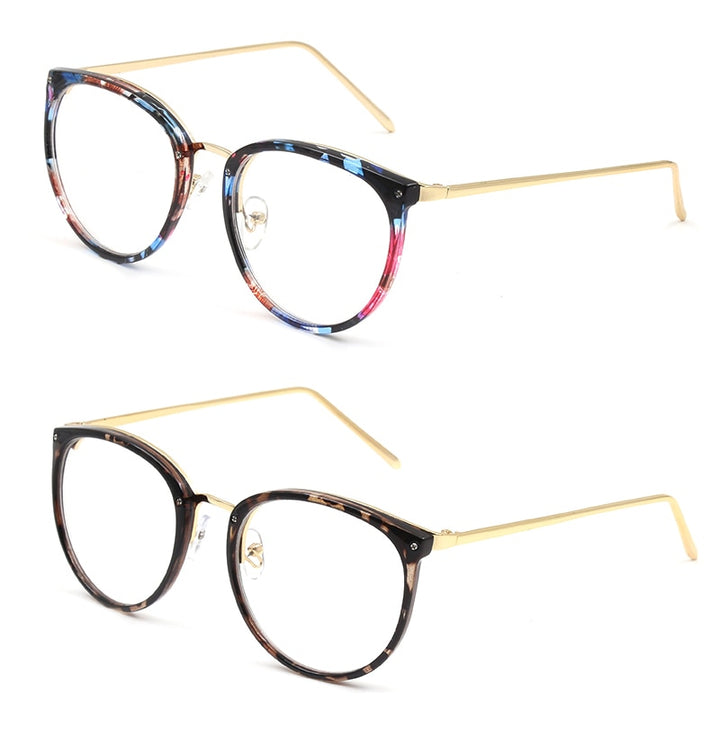 Hotochki Women's Full Rim Cat Eye Alloy PC Frame Eyeglasses 5969 Full Rim Hotochki