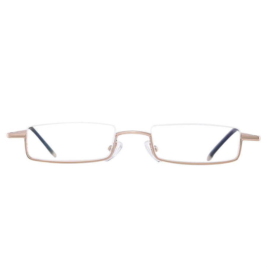 Brightzone Women's Semi Rim Square Alloy Acetate Reading Glasses R995 Reading Glasses Brightzone +100 black