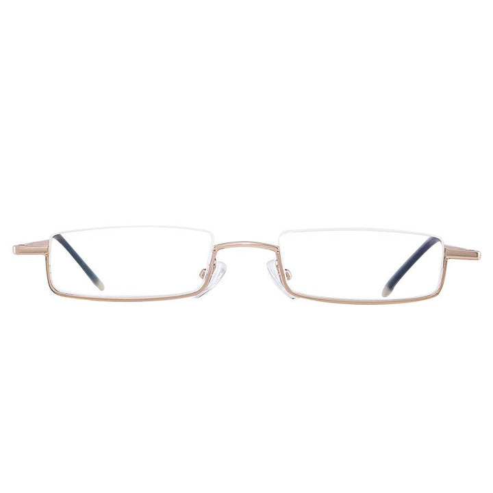 Brightzone Women's Semi Rim Square Alloy Acetate Reading Glasses R995 Reading Glasses Brightzone +100 black