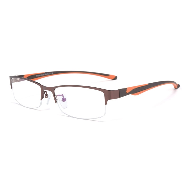 Hotochki Unisex Semi Rim Stainless Steel Alloy Frame Reading Glasses Xs671 Reading Glasses Hotochki