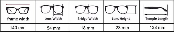 Reven Jate Men's Semi Rim Rectangle Tr 90 Titanium Eyeglasses 9036 Semi Rim Reven Jate