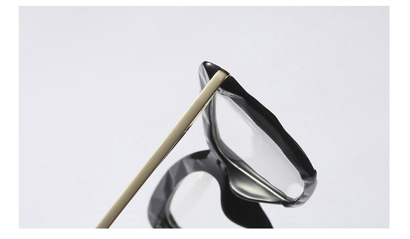 Hotony Women's Full Rim Cat Eye Acetate Frame Eyeglasses 97533 Full Rim Hotony